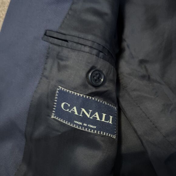 Canali Blazer Mens It 50 | US 40 100% Wool Sports Coat Rothman Union SQ NYC - Picture 8 of 15